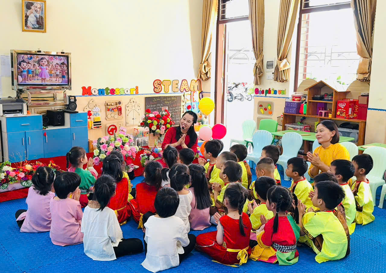 Ảnh hội giảng lớp 4 tuổi A
