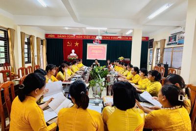 Trường Mầm non Nghĩa Minh, xã Đồng Thịnh – Họp chi bộ thường kỳ tháng 8/2026