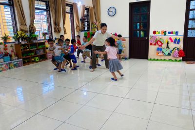 Trường Mầm non Đồng Thịnh B- Trò chơi dân gian nét đẹp tuổi thơ của trẻ.