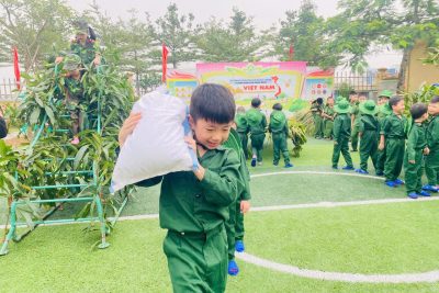 Trường Mầm non Nghĩa Minh, xã Đồng Thịnh – Hoạt động trải nghiệm kỉ niệm ngày thành lập quân đội nhân dân Việt Nam 22/12