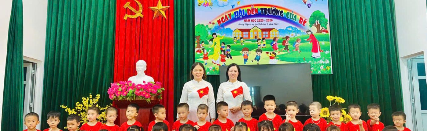 Ảnh khai giảng năm học mới lớp 4 tuổi A