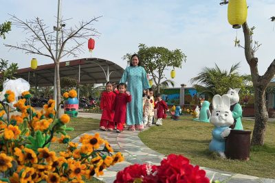 Bài tuyên truyền “Du xuân của các bé 3 tuổi B” ở trường mầm non Nghĩa Minh.