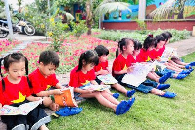 “Dấu ấn tháng 4: Hành trình trải nghiệm đầy sắc màu của bé lớp 4 tuổi B”