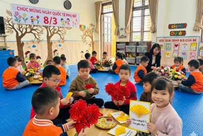 TRƯỜNG MẦM NON NGHĨA MINH – TỔ CHỨC HOẠT ĐỘNG KỶ NIỆM NGÀY QUỐC TẾ PHỤ NỮ 8/3